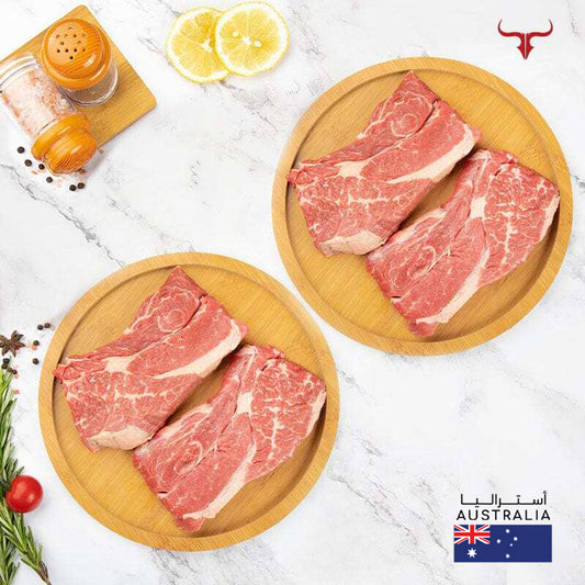 4 steaks offer AUS Angus Beef Chuck 250gm x 4