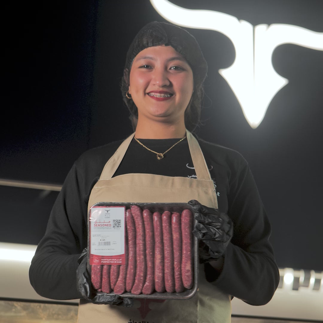 Local Seasoned NZ Grass-Fed Beef Sausages - 500gm