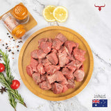 Muscat Livestock Australian Black Angus Beef 500GM AUS Grain-Fed Black Angus Beef Fondue 500gm