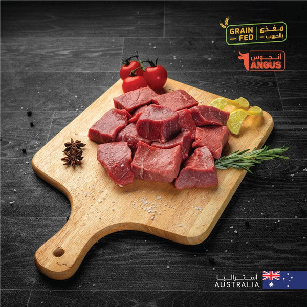 Muscat Livestock Australian Black Angus Beef AUS Angus Beef Boneless Cubes Low Fat