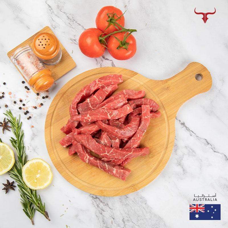 Muscat Livestock Australian Black Angus Beef AUS Grain-Fed Black Angus Beef Stroganoff 500gm