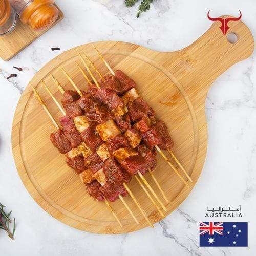 Muscat Livestock Australian Grass-fed Beef 10 Skewers Seasoned AUS lamb mishkak- local style