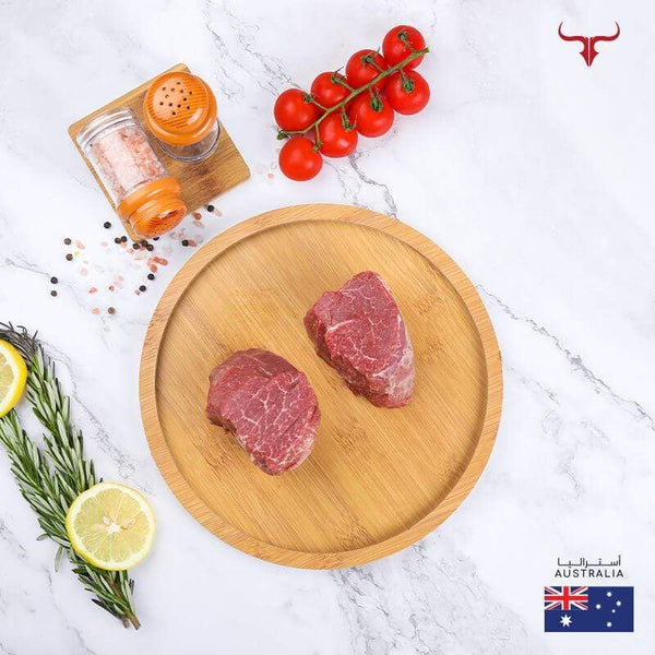 Muscat Livestock Australian Grass-fed Beef 2 steaks of 250gm each AUS Grass-Fed Beef Tenderloin Steak