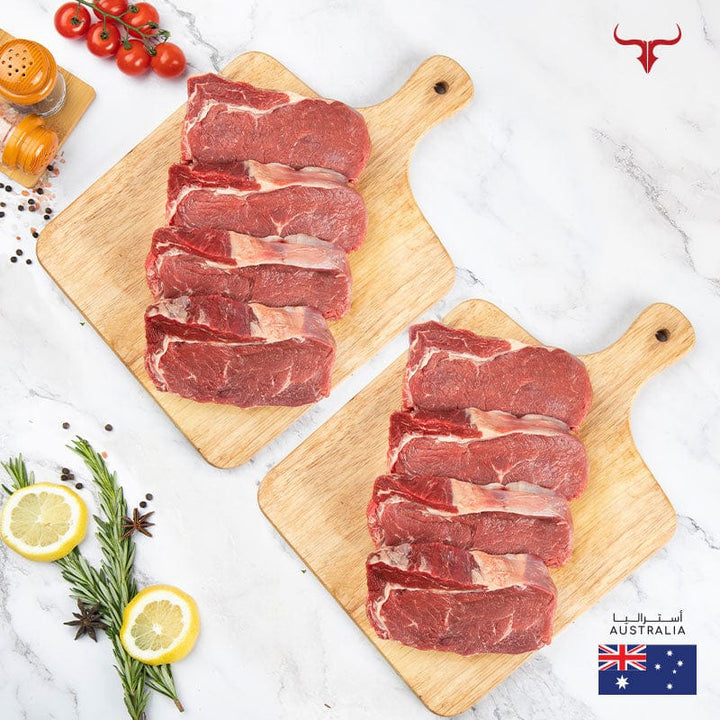 Muscat Livestock Australian Grass-fed Beef 8 steaks offer AUS Beef Ribeye 250gm x 8