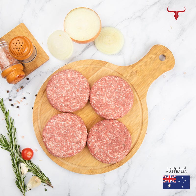 Muscat Livestock Australian Lamb Unseasoned AUS Lamb Burger Patty 125gm x 4 patties