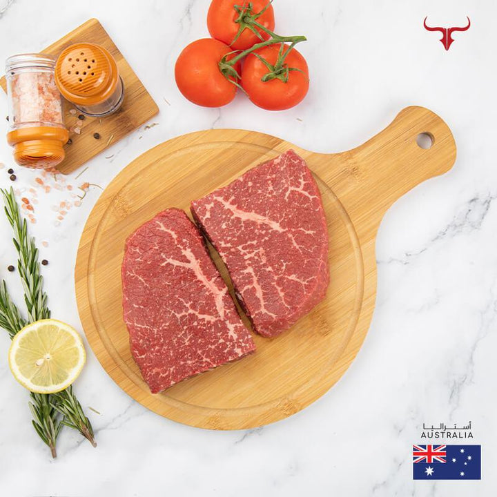 Muscat Livestock Australian Wagyu Beef Australian Wagyu Beef Topside Steak MB 4/5 250gm x 2