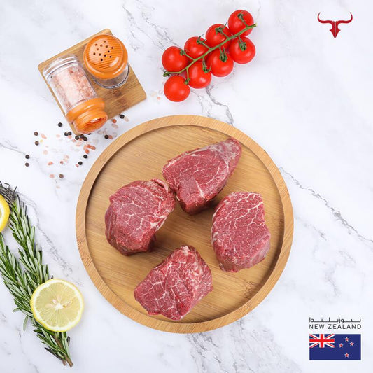 Muscat Livestock New Zealand Grass-fed Beef 4 Steak offer NZ Grass-Fed Beef Tenderloin Steak 250gm x 4