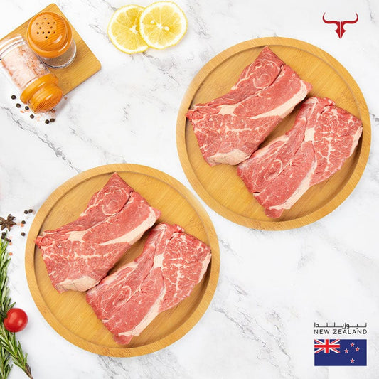 Muscat Livestock New Zealand Grass-fed Beef 4 steaks offer NZ Beef Chuck 250gm x 4