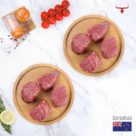 Muscat Livestock New Zealand Grass-fed Beef 8 steaks offer NZ Beef Tenderloin 250gm x 8