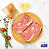 Muscat Livestock New Zealand Grass-fed Beef NZ Grass-fed Beef Chuck Steak MB2+ 250gm x 2 steaks