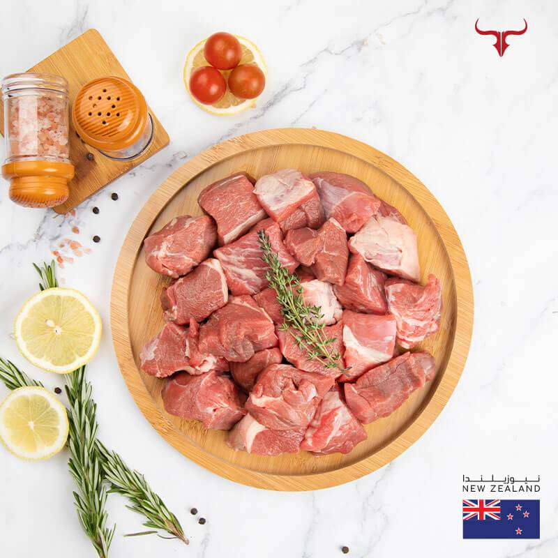 Muscat Livestock New Zealand Lamb 500GM NZ Boneless Lamb Cubes - 500 gm