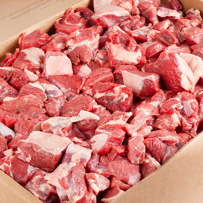 Muscat Livestock New Zealand Lamb ﻿NZ Lamb Boneless Cubes Box 5kg