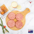 Muscat Livestock New Zealand Lamb NZ Lamb Burger Patty 125gm x 4 patties