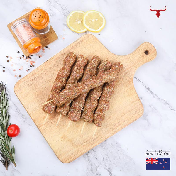 Muscat Livestock Seasoned NZ Grass-Fed Beef Fresh Seasoned Meat Kebab - 500gm