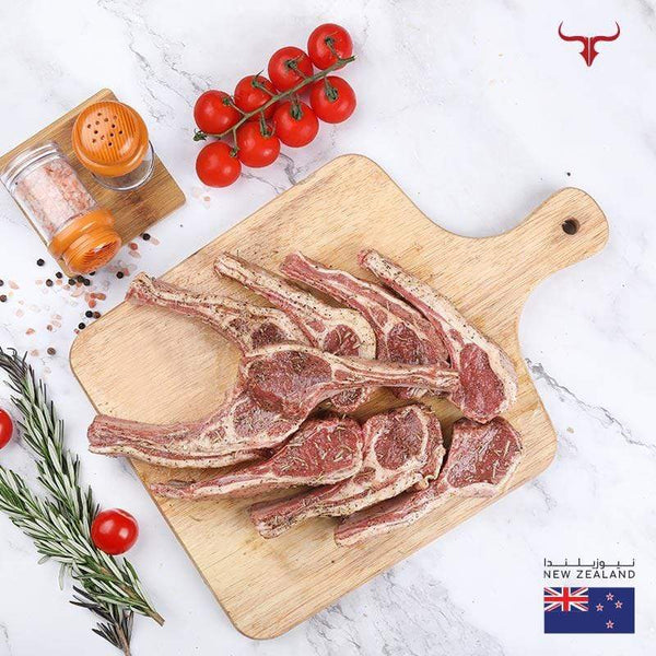 Muscat Livestock Seasoned Seasoned NZ Bone-in Lamb Ribs Standard Chops - 1 kg