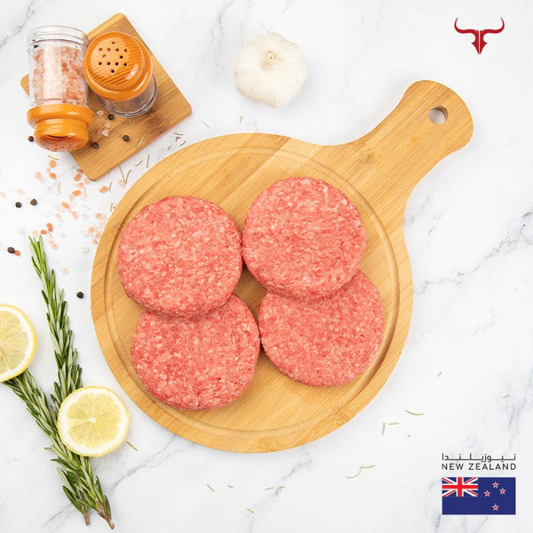 Muscat Livestock Unseasoned 125gm x 2 NZ Wagyu Beef Burger MB 4/5